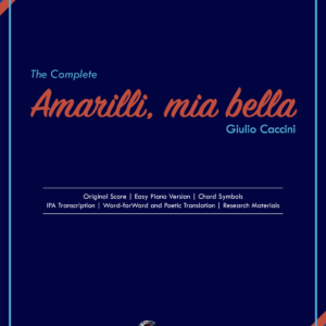 Amarilli, mia bella